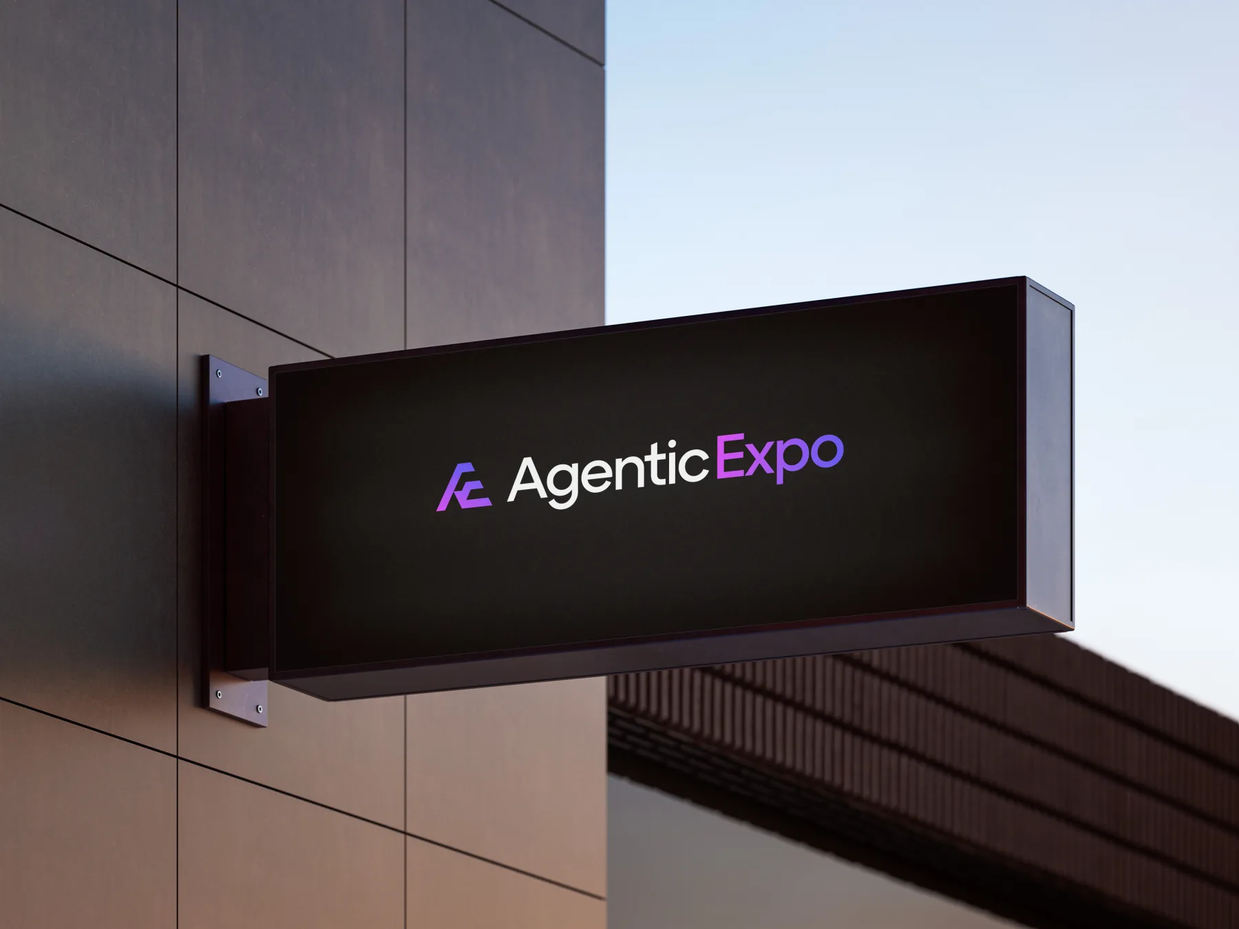 Agentic Expo branding outside Olympia London